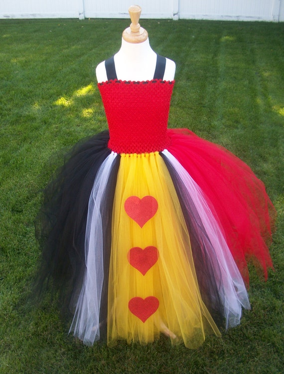 Queen of Hearts Costume Tutu Dress by JustaLittleSassShop on Etsy