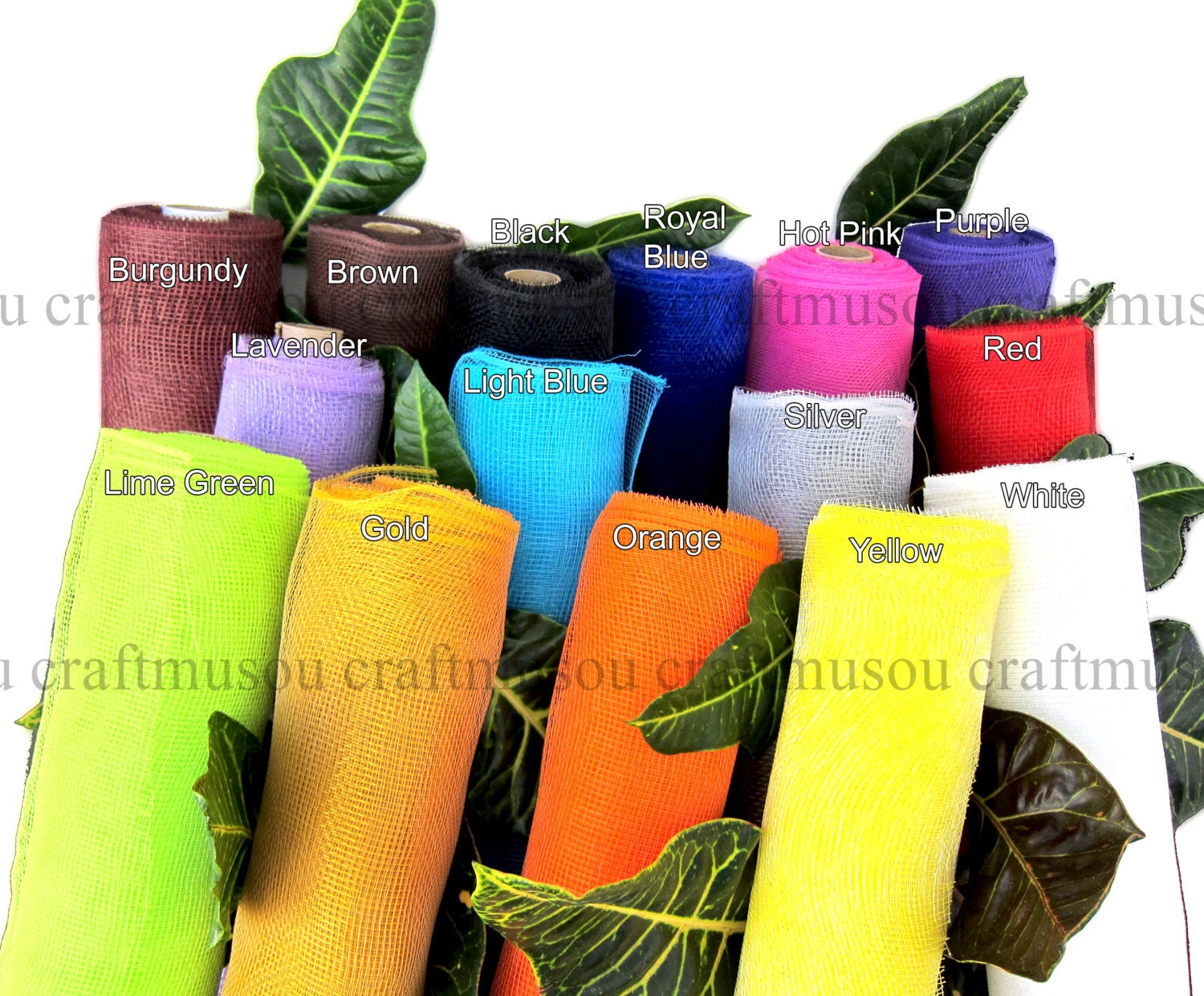 Decor Mesh 21 x 10y wide Poly Deco Mesh Roll Wreath