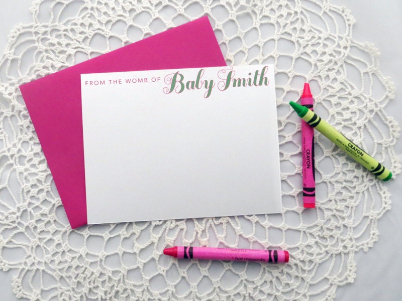 Personalized Stationery for Little Girls Kids Babies by TuxPress