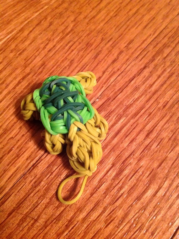 Items similar to Rainbow loom turtle charm on Etsy