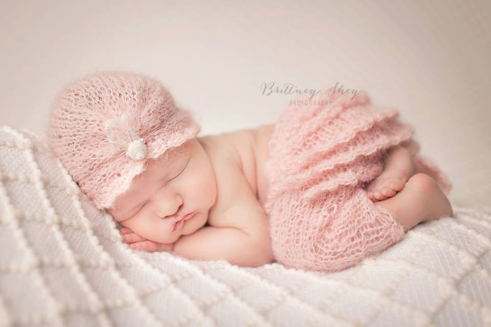 Ruffle Bum Set PDF PATTERN newborn baby toddler knit photo