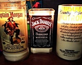 Liquor Wicks Candle Bundle Pack- The Classics- Jack Daniels, Captain Morgan's, Absolut Vodka