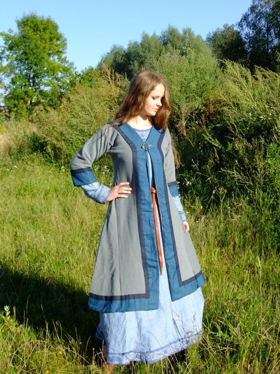 Early medieval coat for woman viking slav reenactment