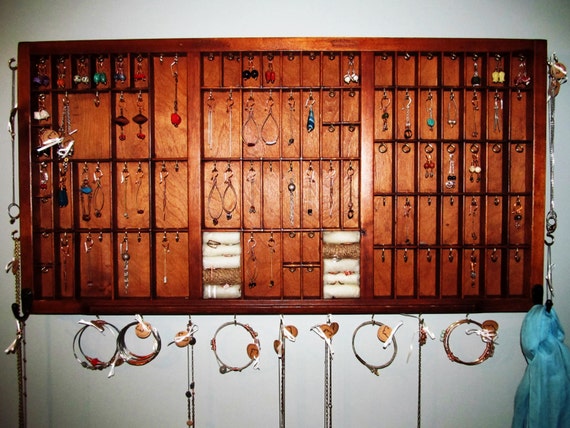 Upcycled Printer Drawer Jewelry Display // by TheChestnutForge Upcycled Printer Drawer Jewelry Display // by TheChestnutForge