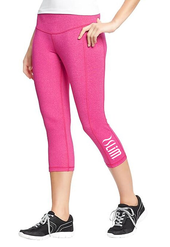 Large Gray Plexus Slim Capri Yoga Pants