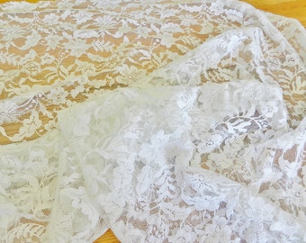 Popular items for white lace fabric on Etsy