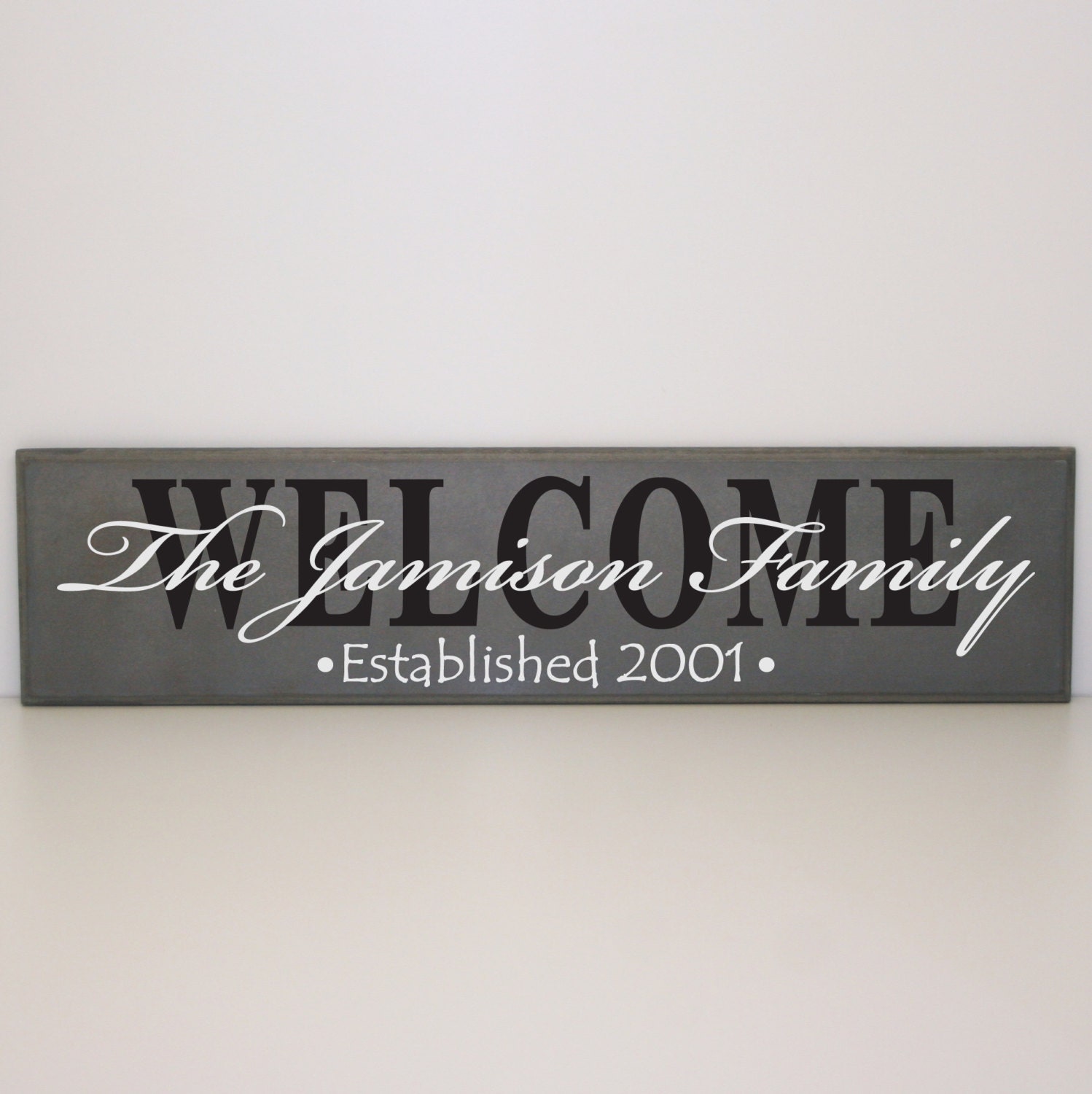 Personalized Welcome Sign Family Name Sign Custom by LEVinyl