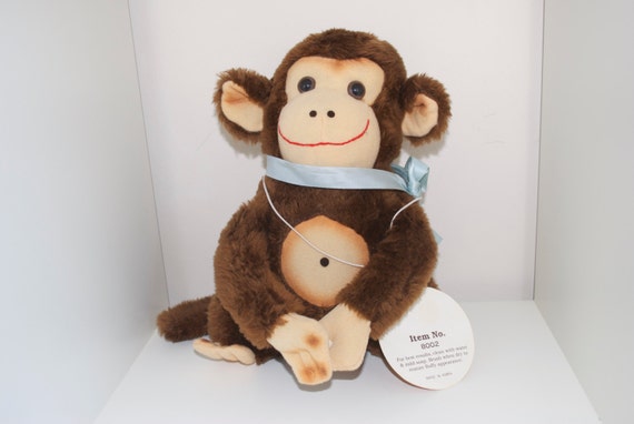 velcro monkey plush