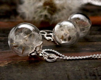 925 Silver Jewelry with dandelion - set016