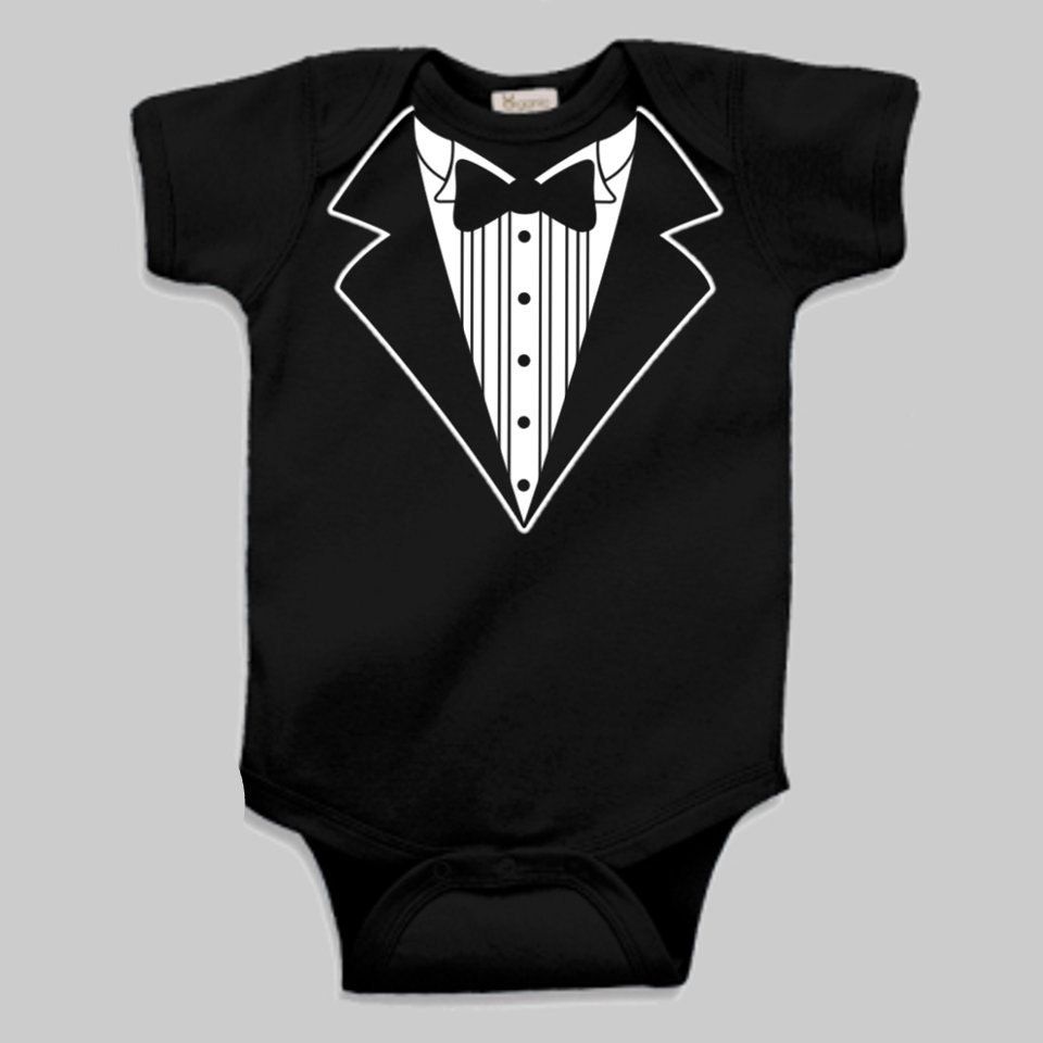 Tuxedo Infant Onesie by TacticalTot on Etsy