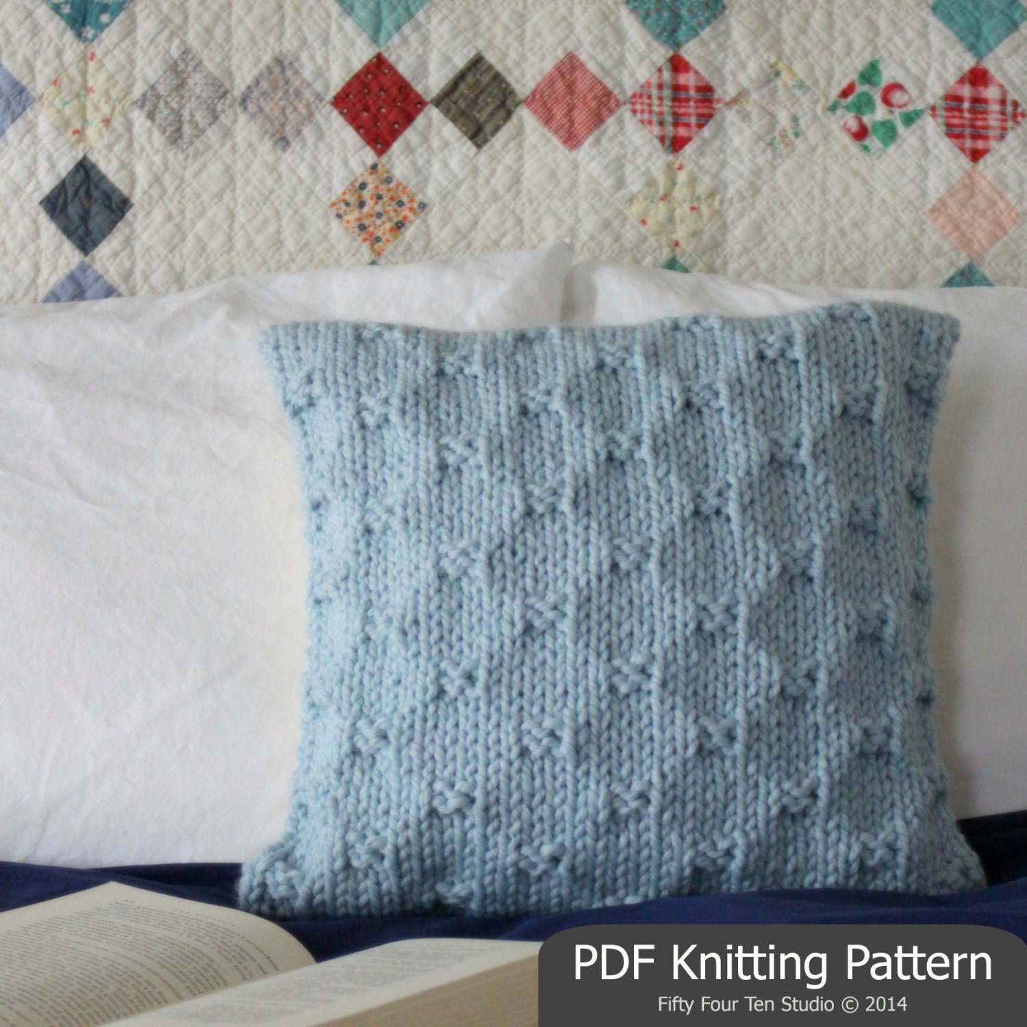 KNITTING PATTERN / Pillow / Cushion / Quick & Easy Knit