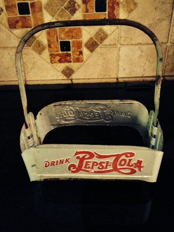 Vintage Metal Pepsi Bottle Holder
