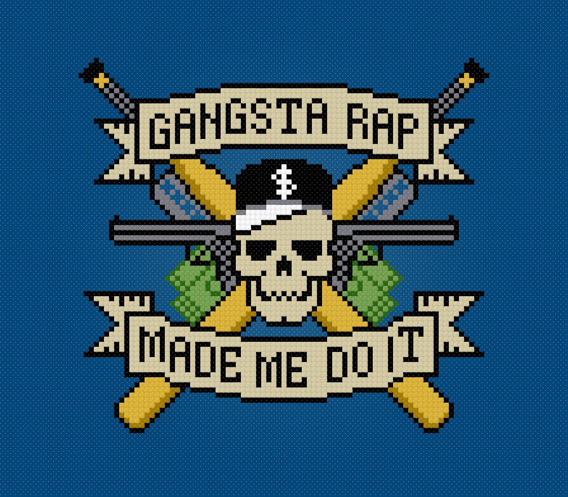 gangsta rap made me do it.