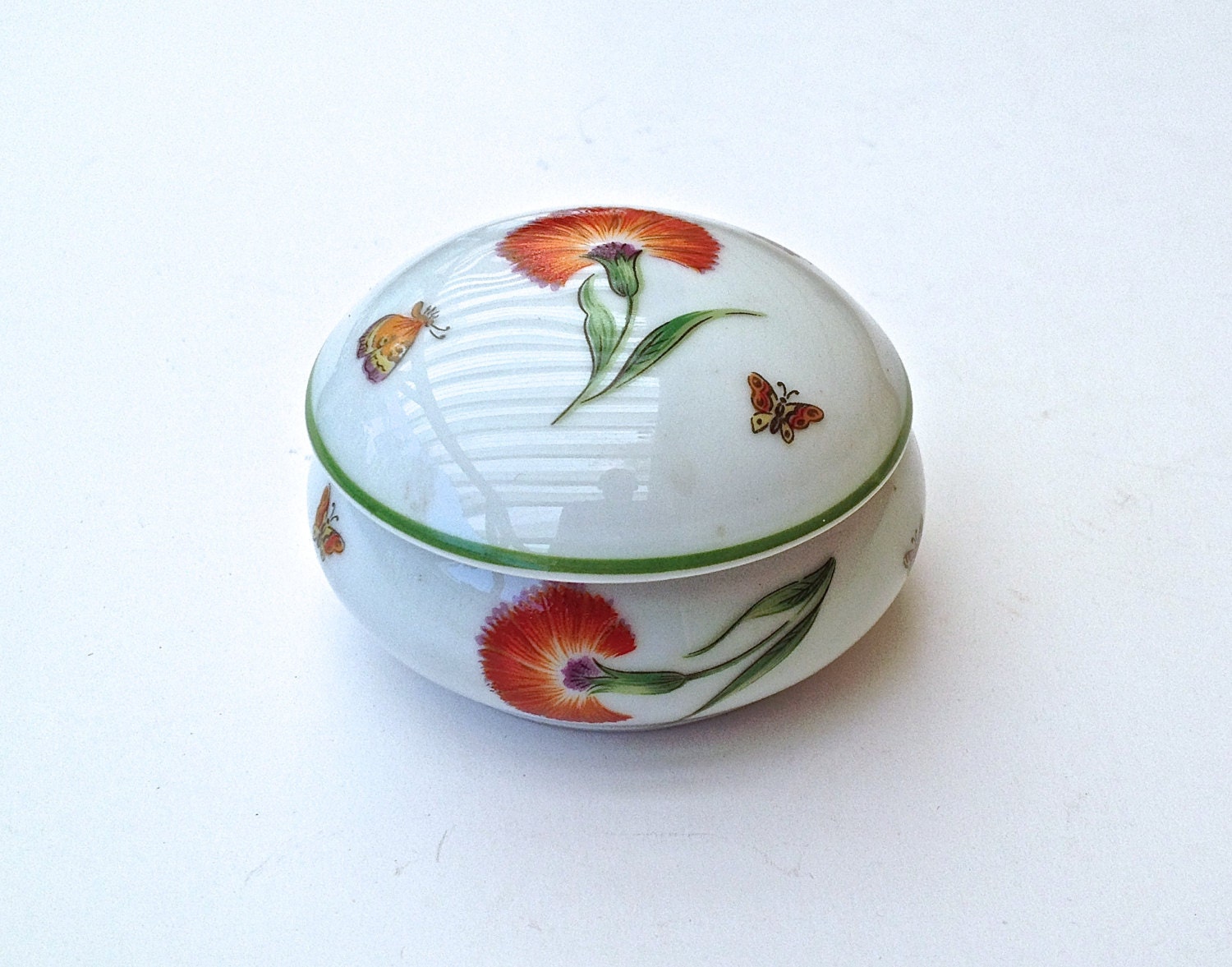 Limoges Tiffany's Trinket Box Small Tiffany Garden France