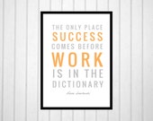 Items similar to Vince Lombardi on Work - 5x7, inspirational quotes ...