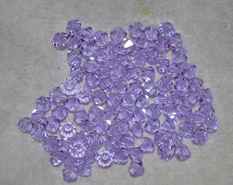 20 - 6mm Genuine Swarovski Crystal Beads - Violet