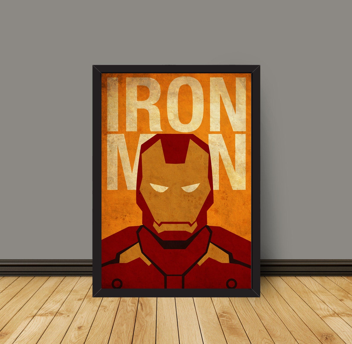 Vintage Minimalist Ironman Poster Prints