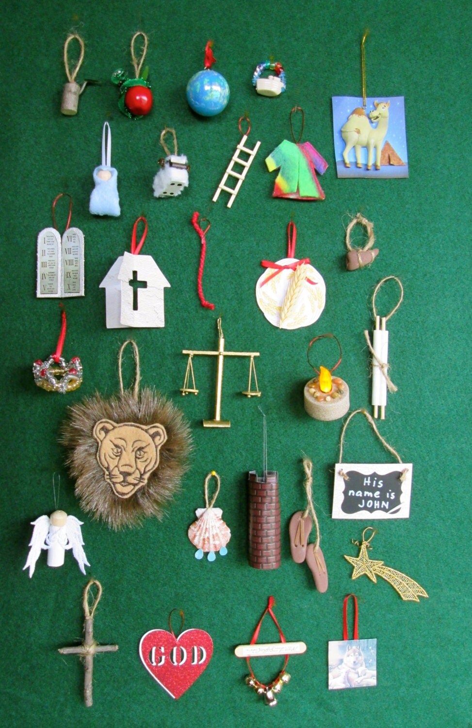 Jesse Tree Advent Ornaments 29 thoughtfully handmade