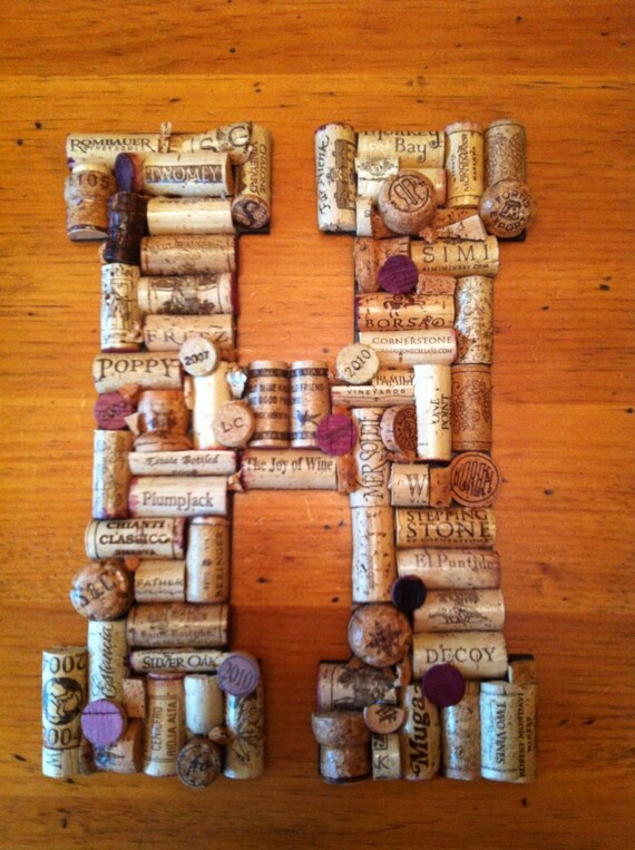 Wine Cork Letter