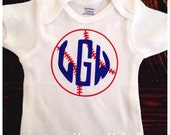 mlb monogram tee