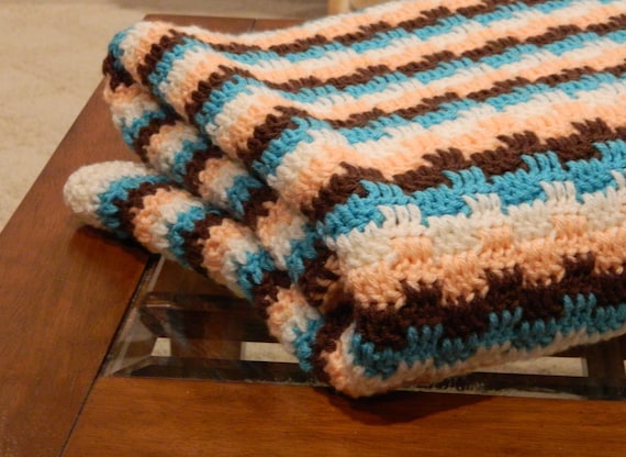 pattern crochet for comforter baby Crochet Size Turquoise, Queen/Full Comforter Peach, Blanket Cream