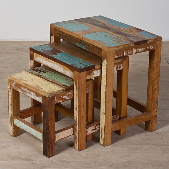Indian Reclaimedwood Nesting Tables set of by SunriseExporters