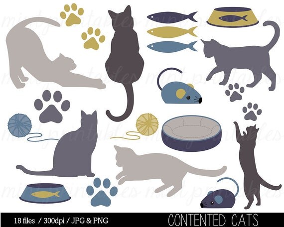 free cat print clip art - photo #40