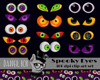 Clip Art Spooky Eyes Clip Art scary eyes etsy shop in art collectibles