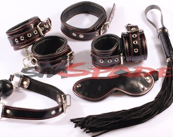 ... bedroom sex game sex toys hand cuffs leather whip collar blindfold gag