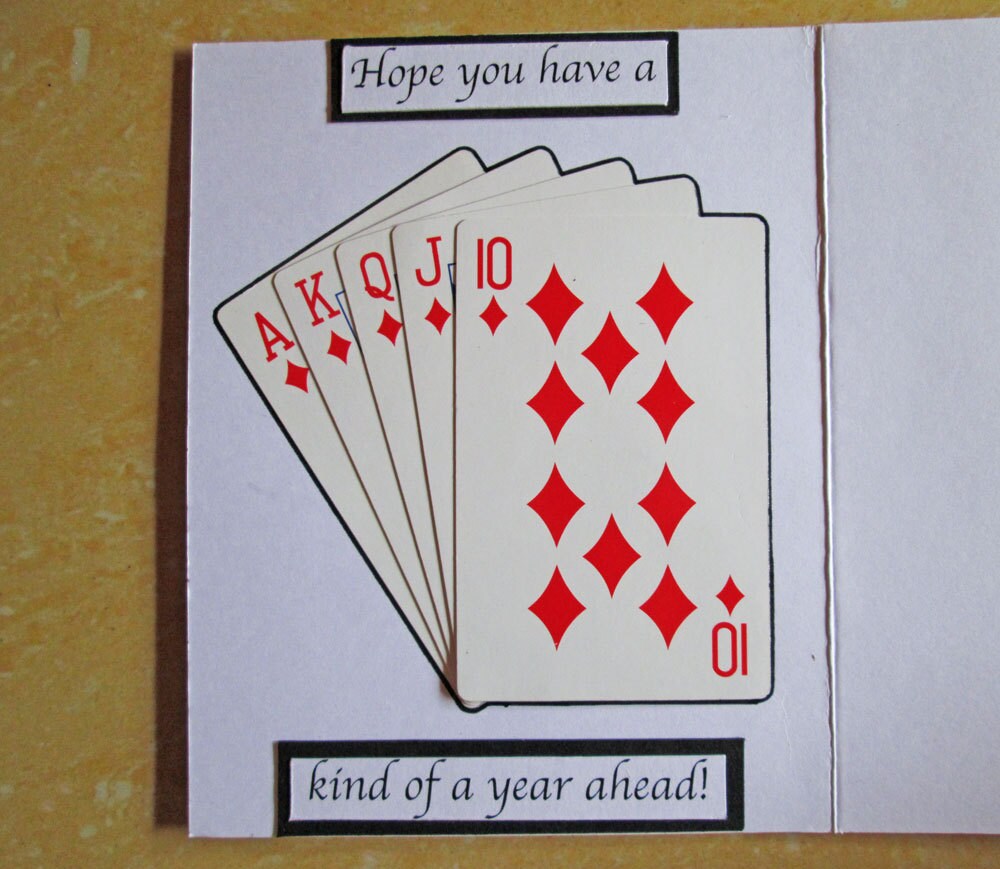 Casino Birthday Card Poker Birthday Card 21st Birthday Card