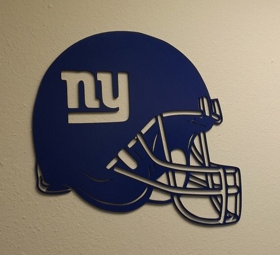 Metal Football Helmet Wall Art 12 x 15 Raw steel by 40Manzanita