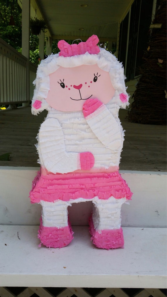 Baby lamb pinata cute lamb pinata doc mc stuffins by LaAranita