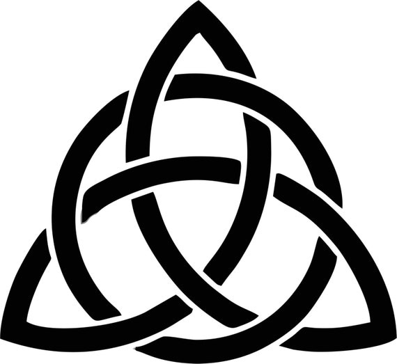 Items similar to Solid Triquetra Vinyl Sticker Decal Goddess Wicca ...