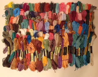 100 Lot 100% Cotton NEW Skeins Embroidery Floss Thread 100 Diff Colors