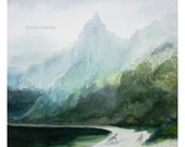 Ghosts on the Beach - 12" x 12" Fine Art Print, Archival, from Acrylic Original, Tasmanian Tiger, Tasmanian Artist