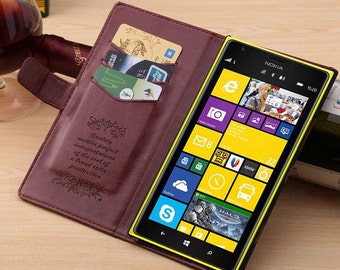 Custodia Per Nokia Lumia 1520 In Pelle PU | Cover Con Flip