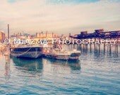 Sky Boats Brooklyn Harbor NYC - Print Photography