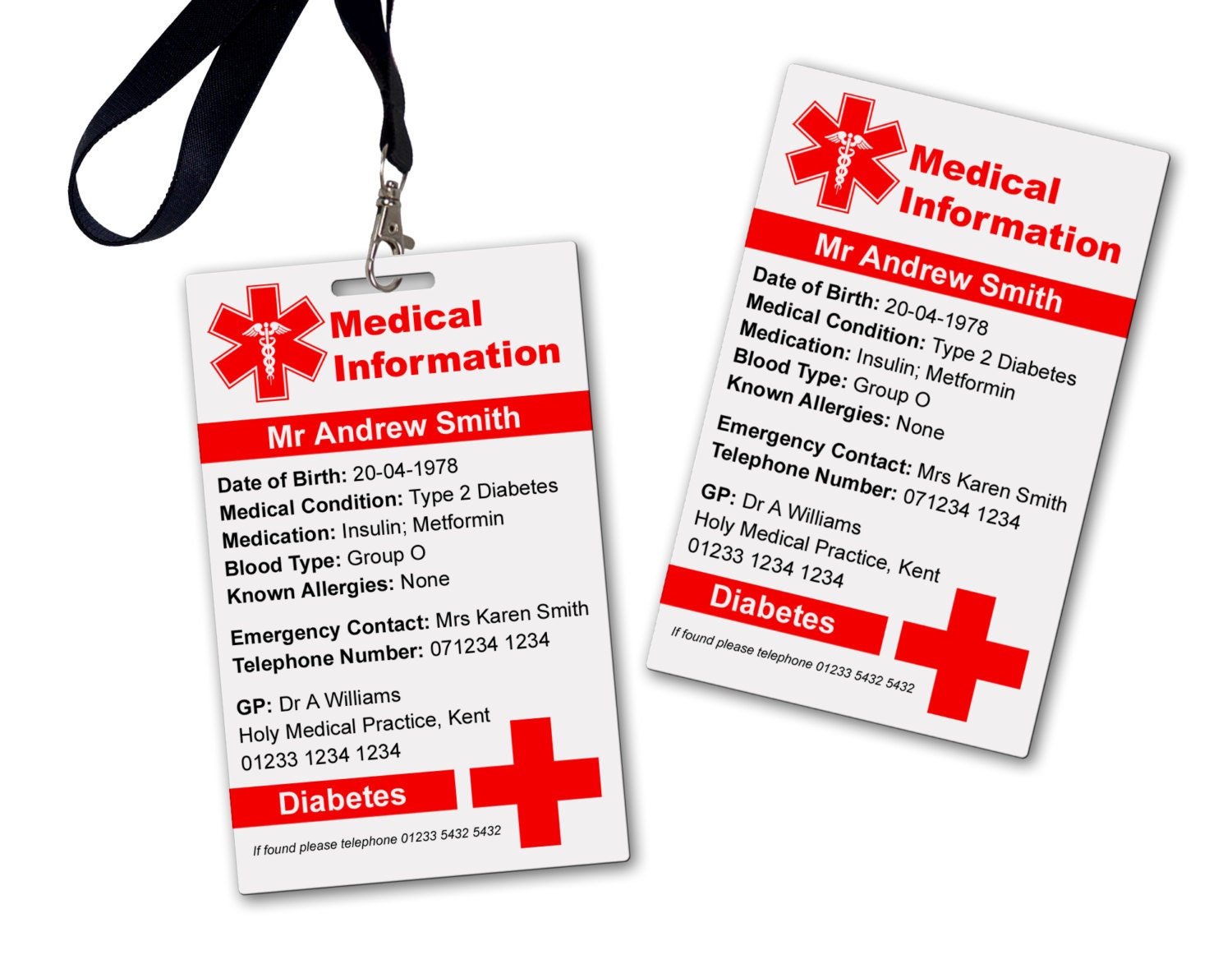 Free Printable Medical Alert Card