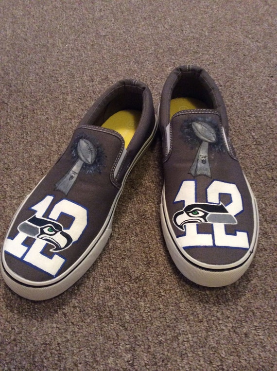 Items similar to Seattle Seahawks Men's Custom Shoes on Etsy