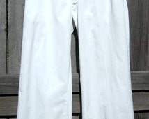 mens white bell bottoms