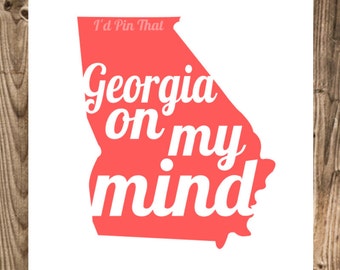 Georgia Tumbler, Georgia on My Mind , UGA, Football Gift, Personalized ...