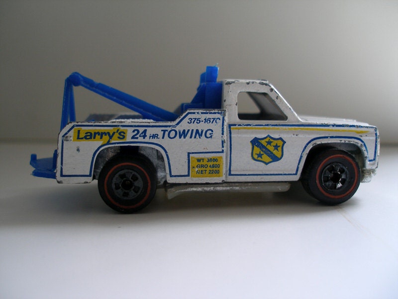 1974 Hot Wheels Redline Larry's 24 HR. Towing Truck