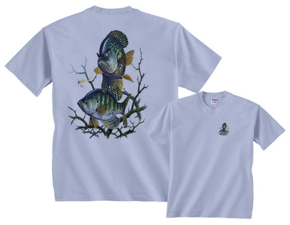 Crappie Fish Shirt Underwater Scene by FairGameApparel on Etsy