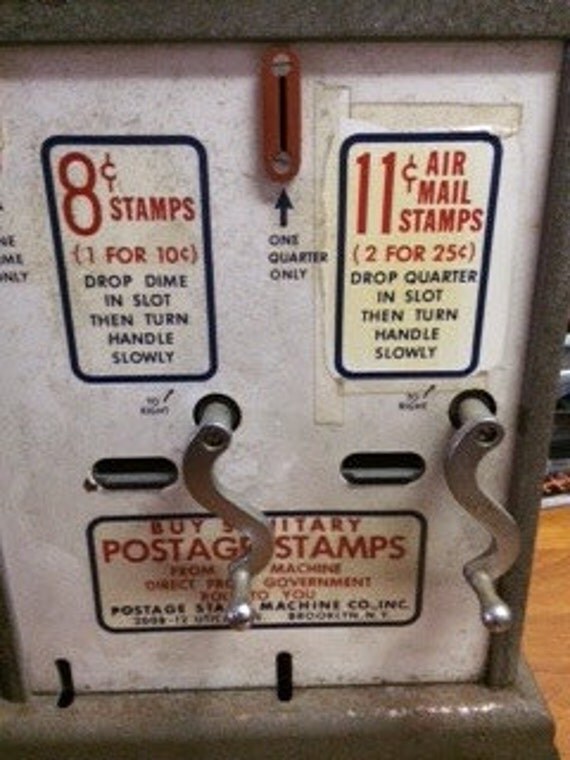 Vintage Postage Stamp Vending Machine