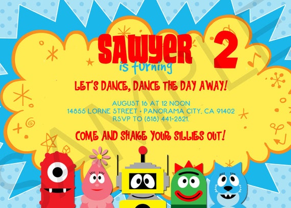 Yo Gabba Gabba Invitations Template 10