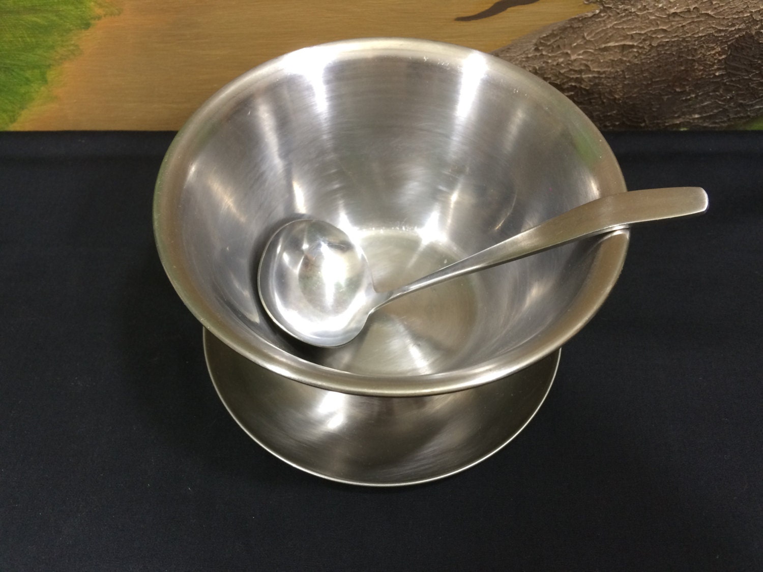 Leonard Silver Stainless Steel Gravy Bowl Sauce Bowl With