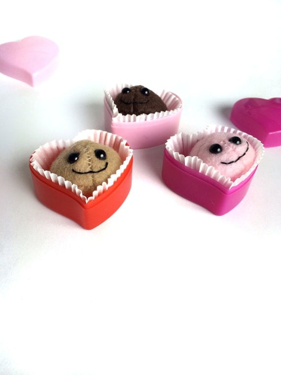 Items similar to Valentine Chocolate Plush Plush Toy Valentine in