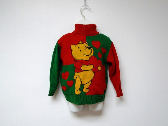 LOVE from WINNIE the POOH vintage turtleneck sweater Size