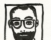 Avatar series / CHRIS //  postcard  archival ink  ooak