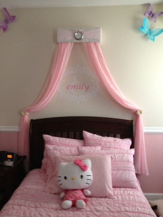 Bed Crown Princess CRIB Canopy Personalized FREE White with